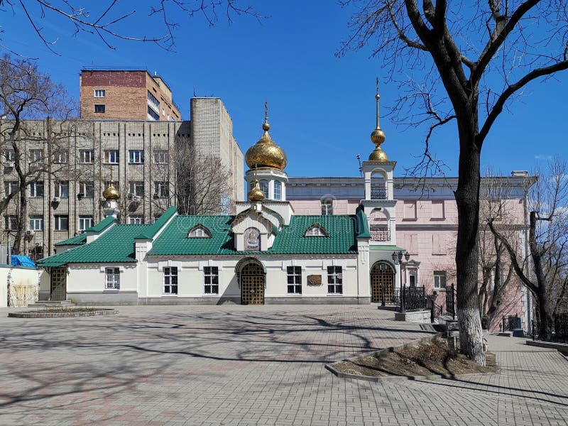 Cityscape overlooking the building of the assumption Church stock photos Cityscape overlooking the building of the assumption Church stock photos