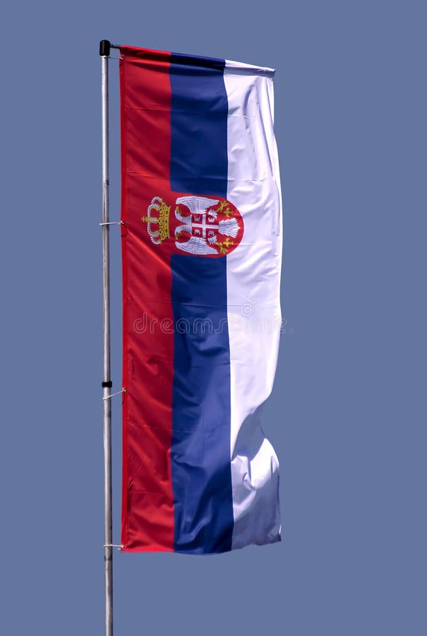 Vlag van de Republiek Servië royalty-vrije stock foto Vlag van de Republiek Servië royalty-vrije stock foto