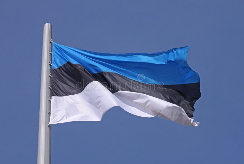 Vlag van Estland stock foto's Vlag van Estland stock foto's