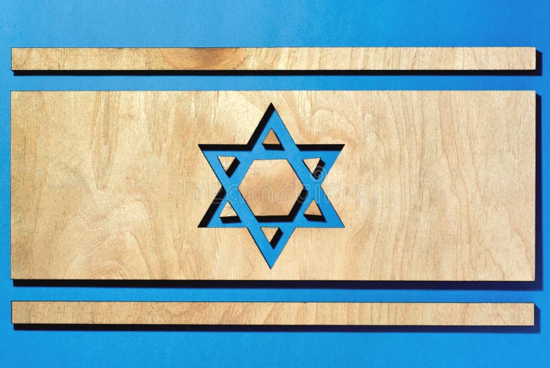Vlag van Israël, de ster van David stock foto's Vlag van Israël, de ster van David stock foto's