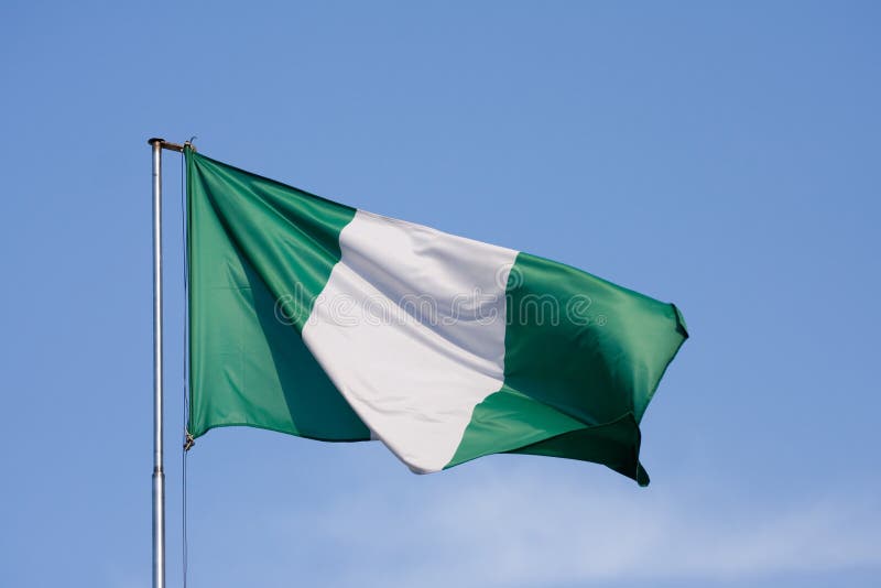 Vlag van Nigeria stock afbeeldingen Vlag van Nigeria stock afbeeldingen