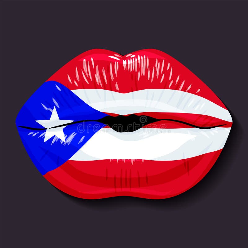 Vlag van Puerto Rico vector illustratie Vlag van Puerto Rico vector illustratie