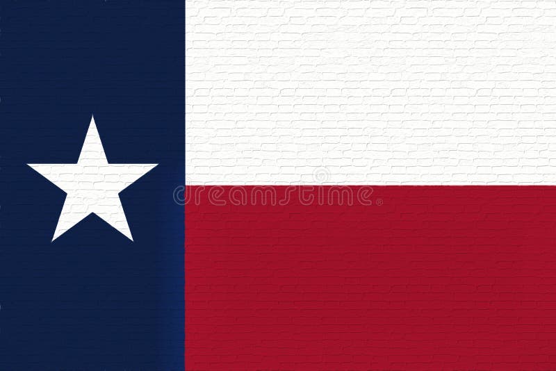 Vlag van Texas Wall vector illustratie Vlag van Texas Wall vector illustratie
