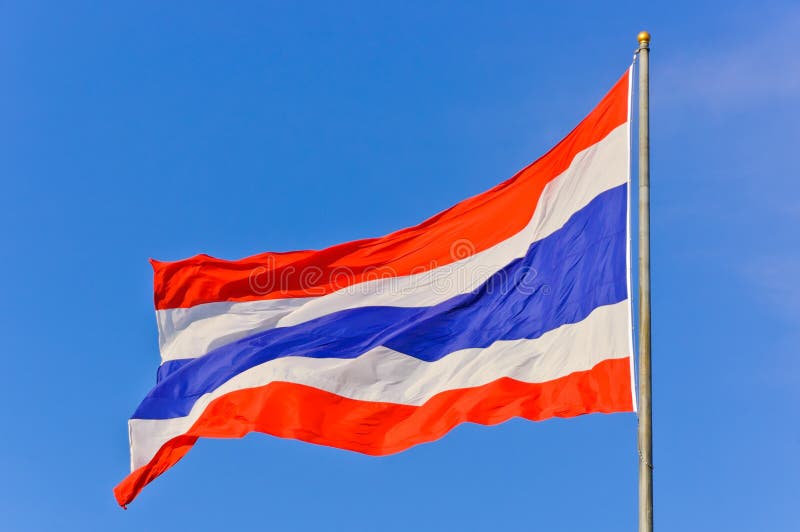 Vlag van Thailand stock foto