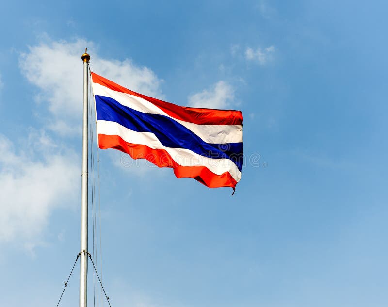 Vlag van Thailand royalty-vrije stock fotografie