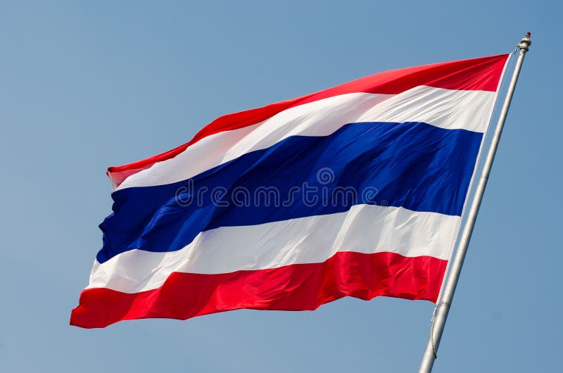 Vlag van Thailand stock foto