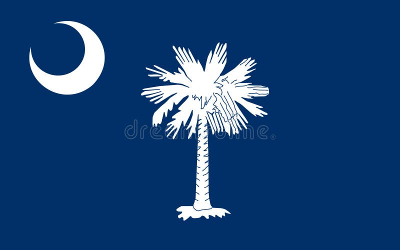 Vlag van Zuid-Carolina, de V.S.