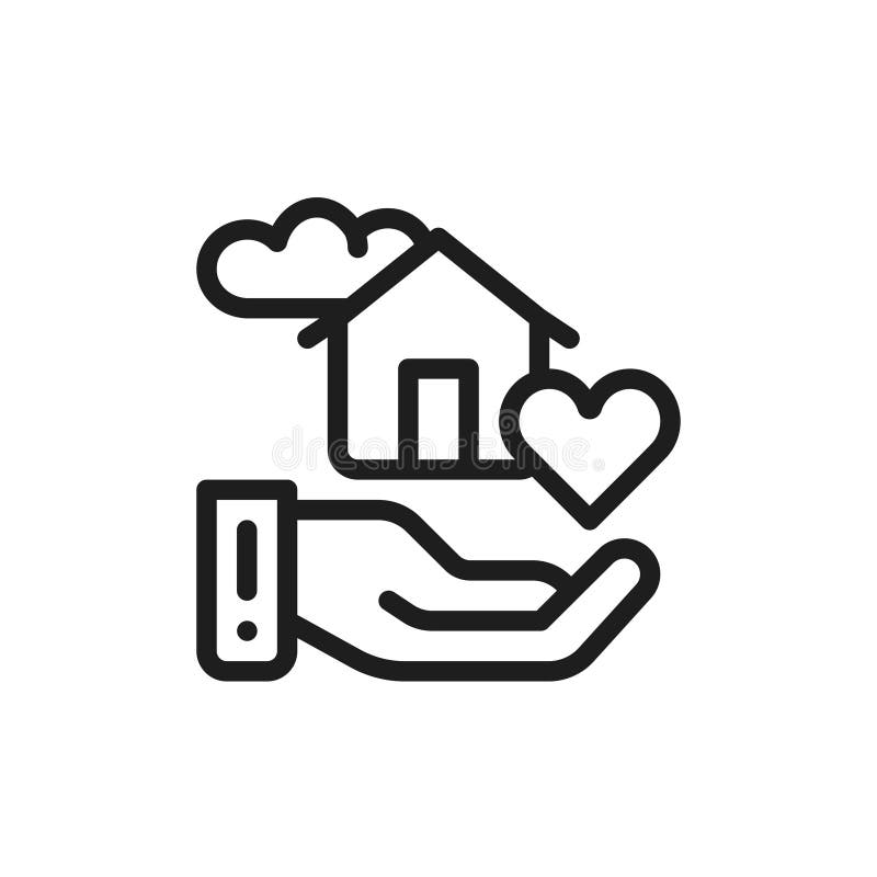 Vlak pictogram zoet slim huis Concept huiscomfort