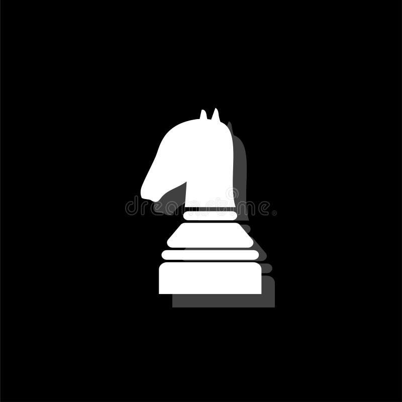 Vlak schaakpictogram stock illustratie Vlak schaakpictogram stock illustratie