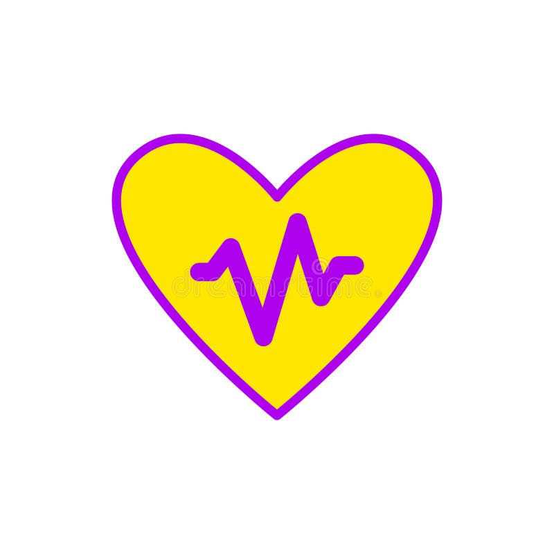 Vlakke illustratie van een pictogram van de cardiologieafdeling vector illustratie Vlakke illustratie van een pictogram van de cardiologieafdeling vector illustratie