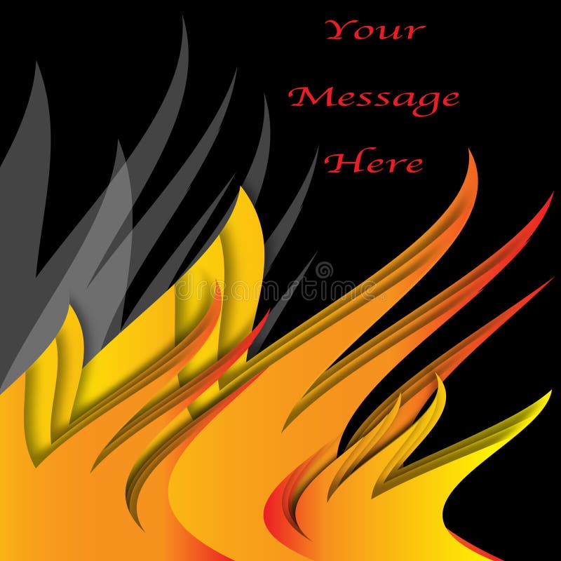 Vlammen royalty-vrije illustratie