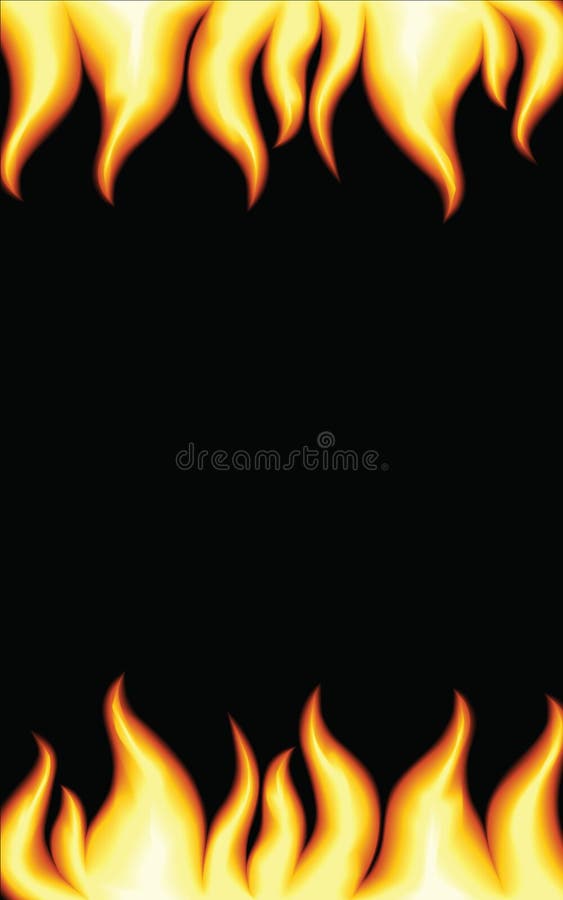 Red burning flame pattern. Vector. Red burning flame pattern. Vector.