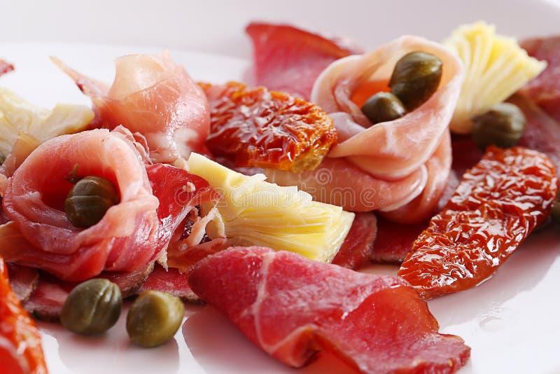Vlees Carpaccio stock fotografie Vlees Carpaccio stock fotografie