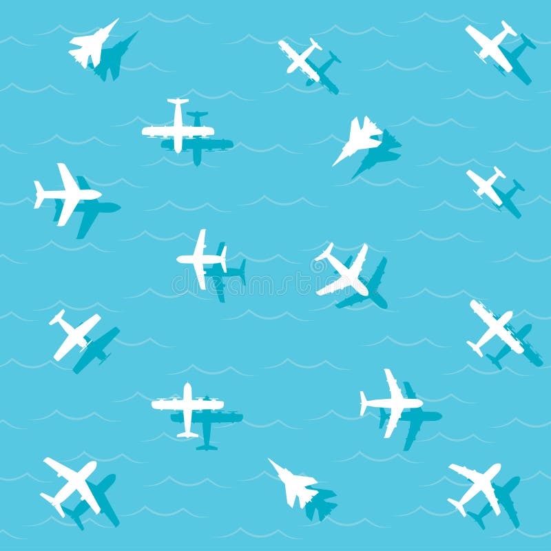 Vliegtuigenvlieg stock illustratie Vliegtuigenvlieg stock illustratie