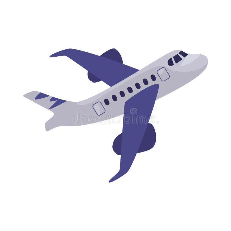 Vliegtuigpassagiers royalty-vrije illustratie