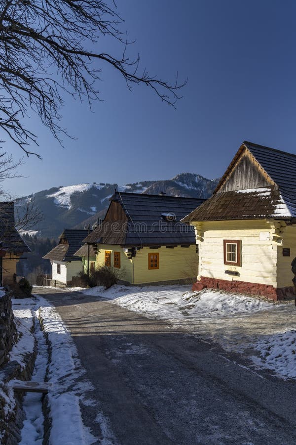 Obec Vlkolínec pamiatka UNESCO vo Veľkej Fatre, Slovensko