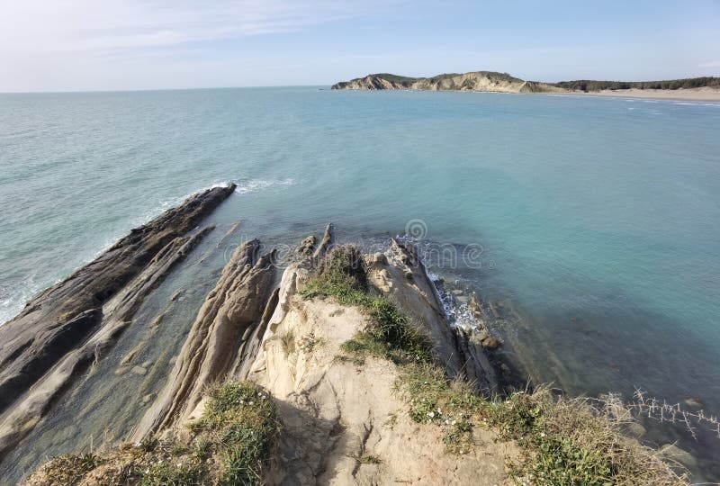 Vlore landscape coast and sea royalty free stock images