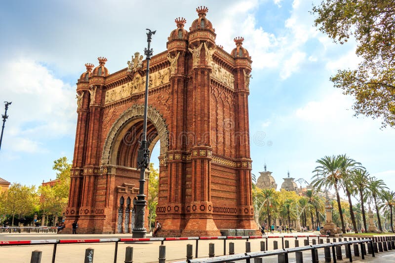 Voûte de Triumph, Barcelone, Espagne image libre de droits Voûte de Triumph, Barcelone, Espagne image libre de droits