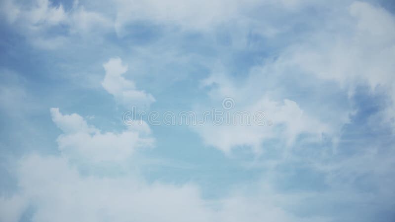 Voar pelas nuvens no céu. animação. lindas nuvens no céu