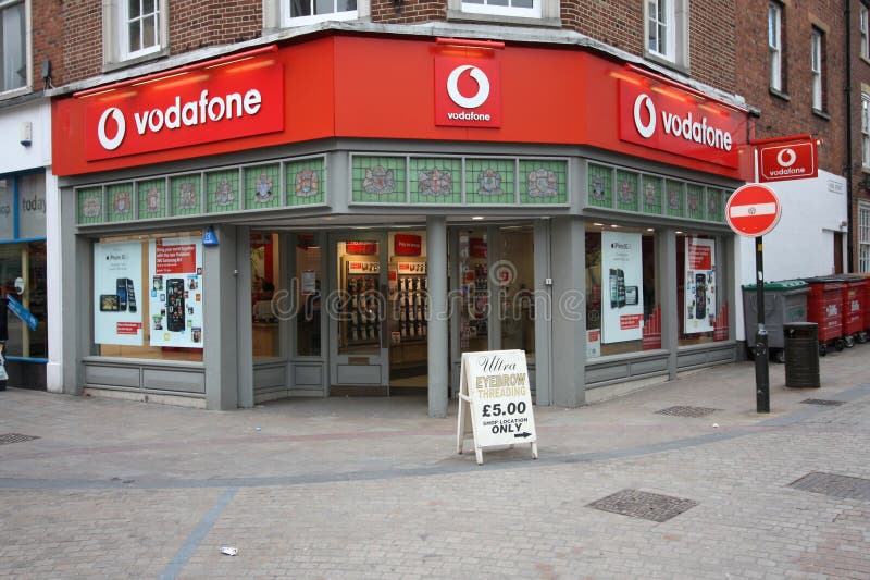 Vodafone royaltyfria foton