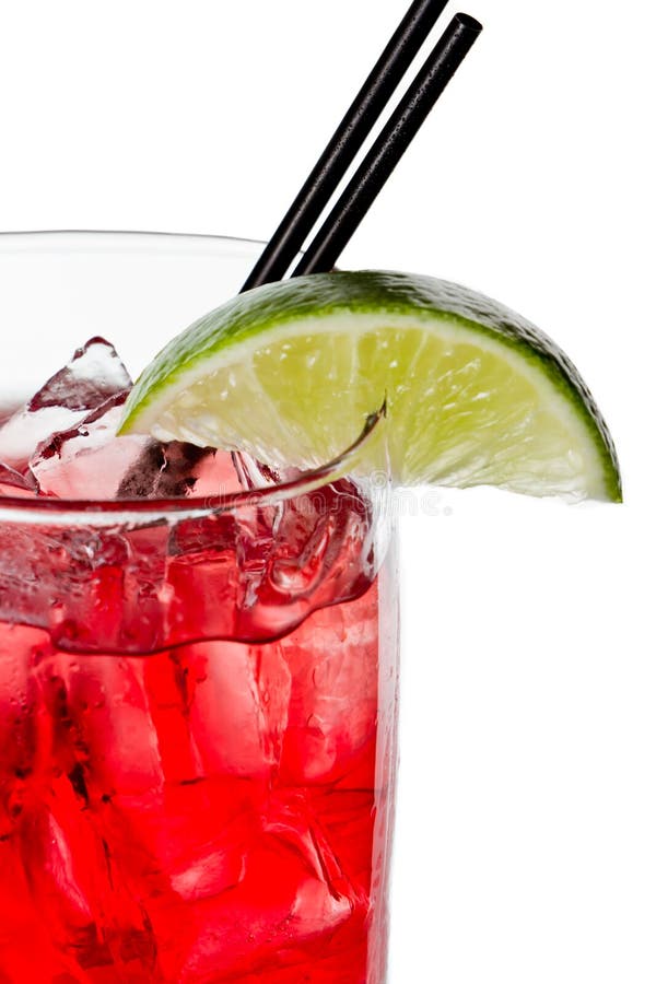 Two red wine cocktails stock photo. Image of cold, nightlife 271692