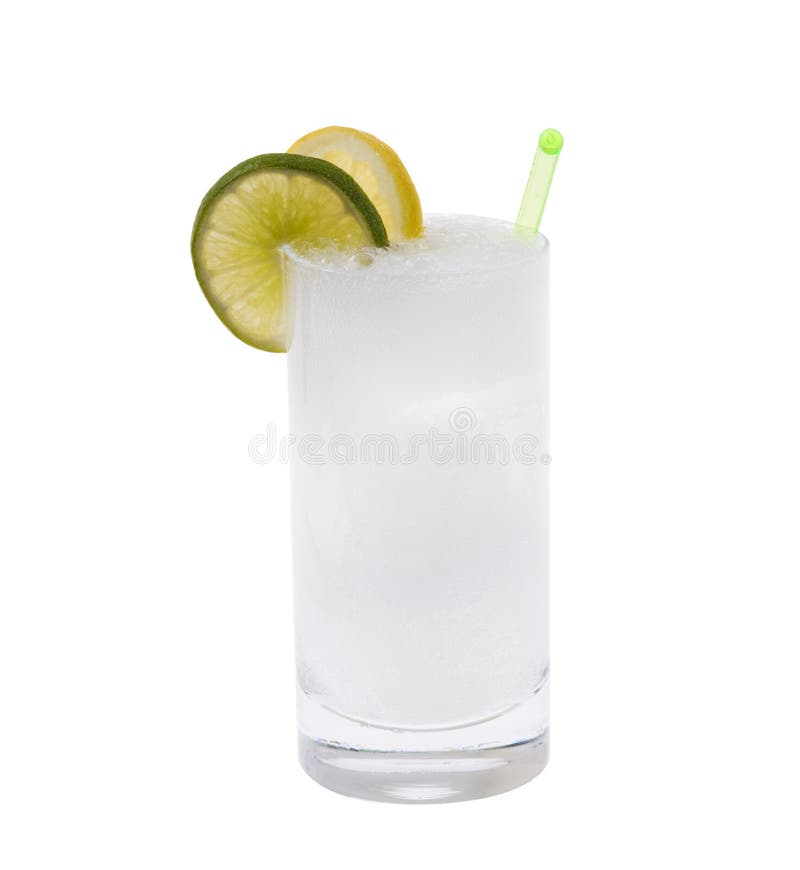 Vodka or Gin Tonic Cocktail Stock Photo Image of glass, garnish 12852180