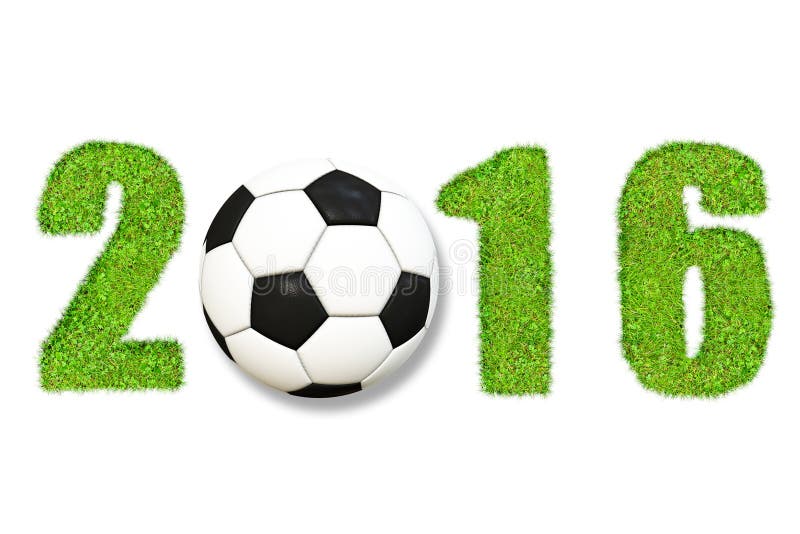 Voetbal 2016 stock illustratie Voetbal 2016 stock illustratie