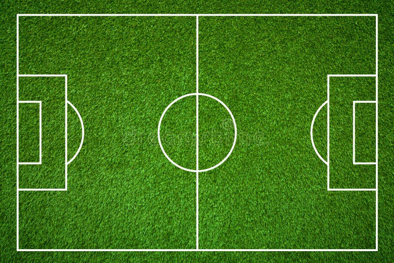 Voetbalgebied stock illustratie Voetbalgebied stock illustratie