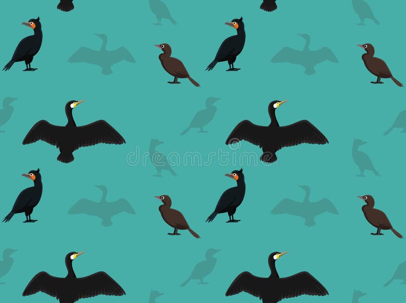Vogel-Kormoran-Tapete lizenzfreie abbildung Vogel-Kormoran-Tapete lizenzfreie abbildung