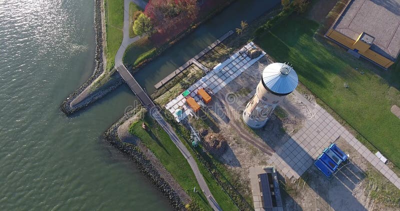 Vogelperspektive des Kontrollturms, Dordrecht, die Niederlande