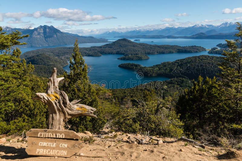 Vogelperspektive Von Nahuel Huapi See Stockbild - Bild von patagonien