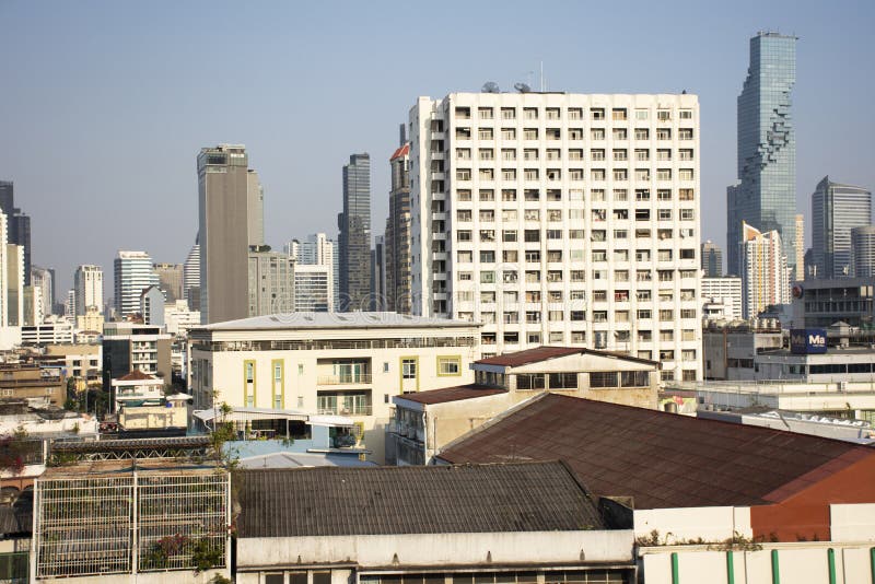 Vogelperspektivelandschaft und Stadtbild von Bangkok-Stadt von der allgemeinen Post an Knall Rak-Bezirk in Bangkok, Thailand lizenzfreie stockbilder Vogelperspektivelandschaft und Stadtbild von Bangkok-Stadt von der allgemeinen Post an Knall Rak-Bezirk in Bangkok, Thailand lizenzfreie stockbilder
