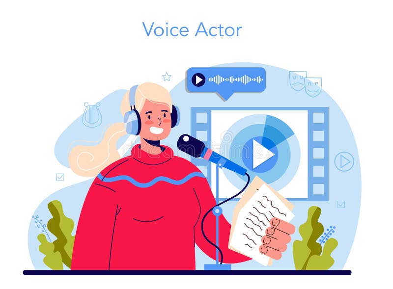 Voice Actor Web Banner or Landing Page. Actor Dubbing or Voicing Over a Cartoon Stock Vector - Illustration of live, vector: 244244869 Voice Actor Web Banner or Landing Page. Actor Dubbing or Voicing Over a Cartoon Stock Vector - Illustration of live, vector: 244244869