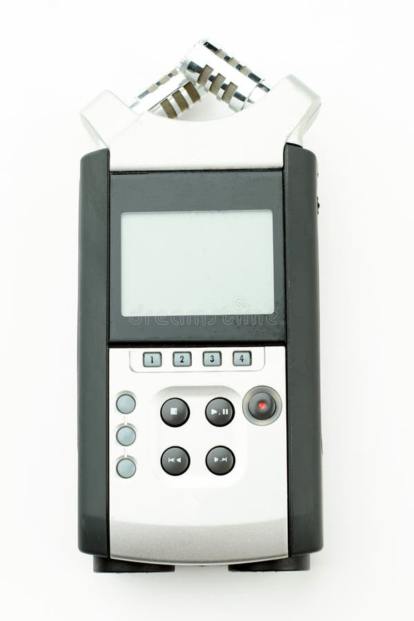 Voice recorder isolated on white background. royalty free stock photos Voice recorder isolated on white background. royalty free stock photos