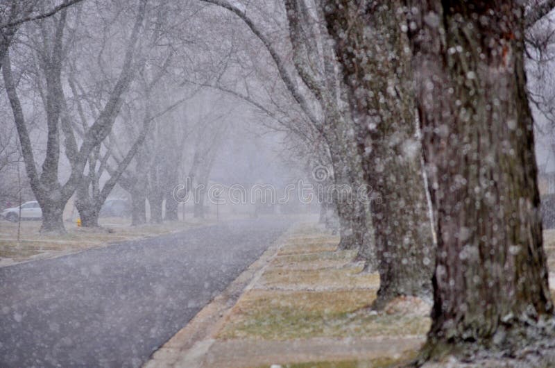 Voici venir la neige image libre de droits Voici venir la neige image libre de droits