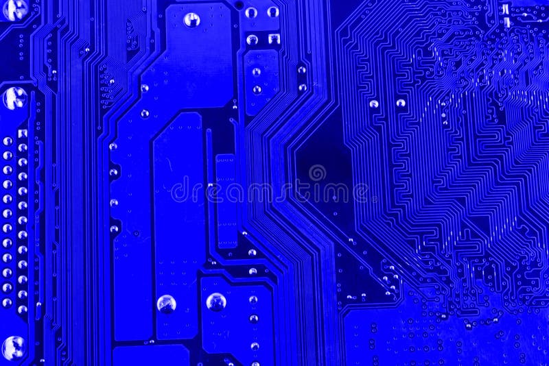 Voies conductrices sur la carte mère du macro de fin de carte électronique photo stock Voies conductrices sur la carte mère du macro de fin de carte électronique photo stock