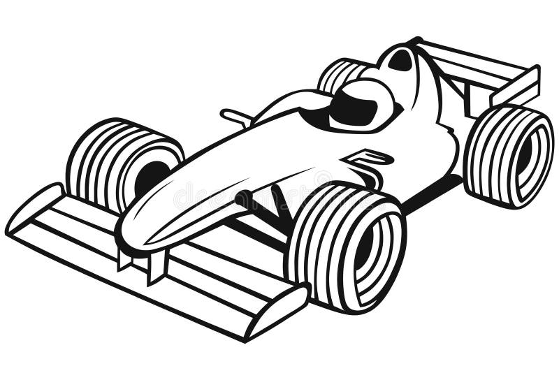 Voiture de course de la formule 1 illustration stock Voiture de course de la formule 1 illustration stock
