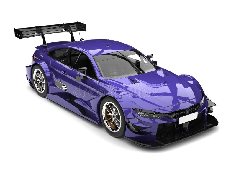 Tableau voiture de course violette • Tabloide