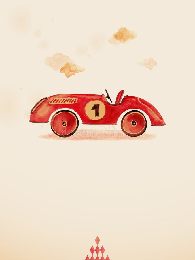 Voiture de jouet. illustration libre de droits Voiture de jouet. illustration libre de droits