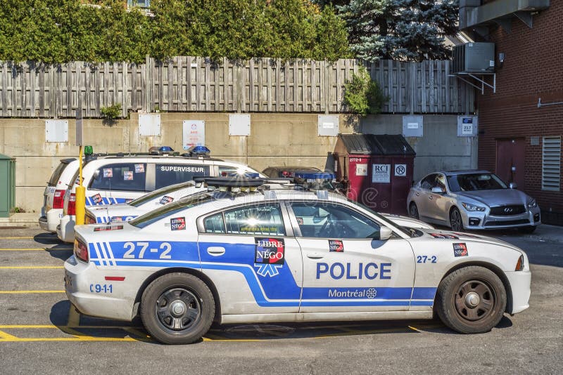 Voiture De Police De Montréal Photo stock éditorial Image du