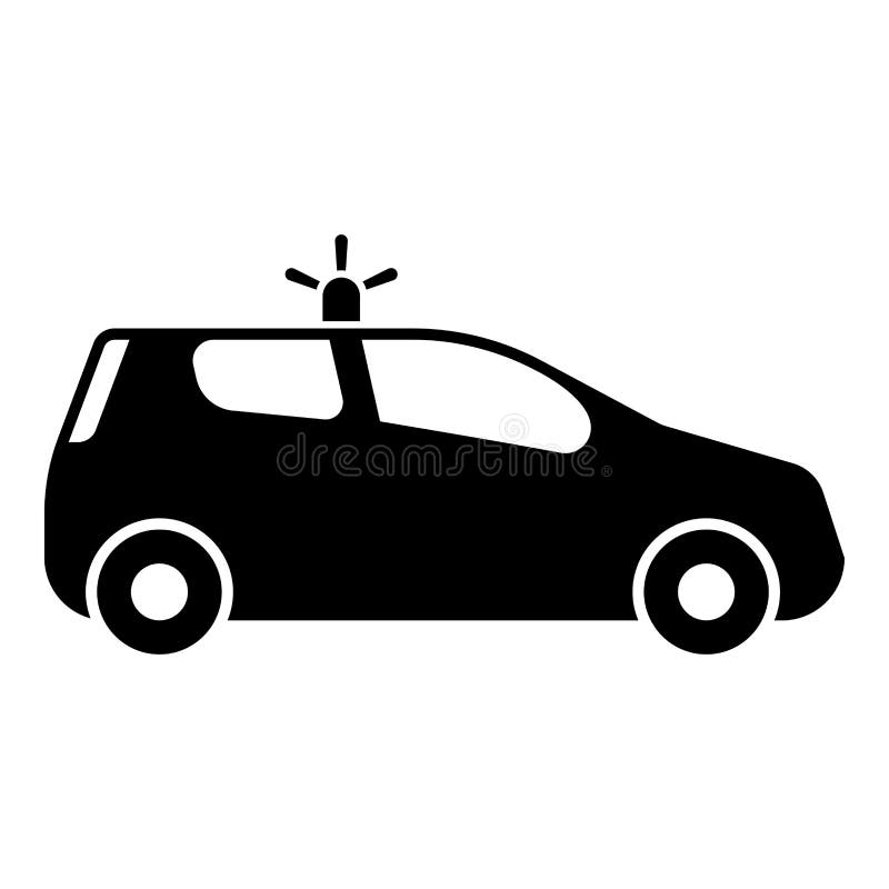 Voiture de voiture de police de voiture de sécurité avec l'image plate de style d'illustration de vecteur de couleur de noir d'ic illustration libre de droits Voiture de voiture de police de voiture de sécurité avec l'image plate de style d'illustration de vecteur de couleur de noir d'ic illustration libre de droits