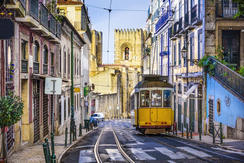 Voiture de rue de Lisbonne