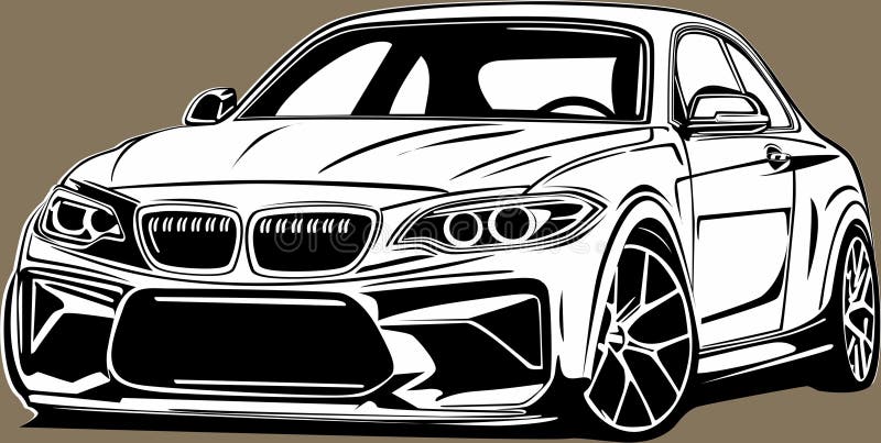 Logo Voiture : Marque BMW  Format HD Png Dessin Noir Blanc