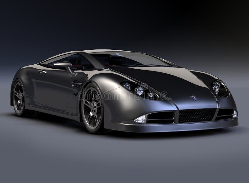 Voiture de sport de coupé du GT 3 illustration stock Voiture de sport de coupé du GT 3 illustration stock