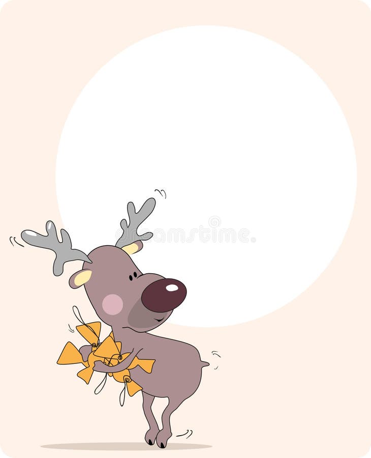 vol de renne de sucreries illustration libre de droits vol de renne de sucreries illustration libre de droits