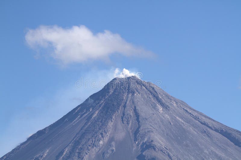 Smoke on top, Volcan de Colima in Mexico. Smoke on top, Volcan de Colima in Mexico