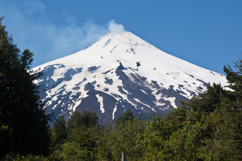 Volcan de Villarica au Chili photo libre de droits Volcan de Villarica au Chili photo libre de droits