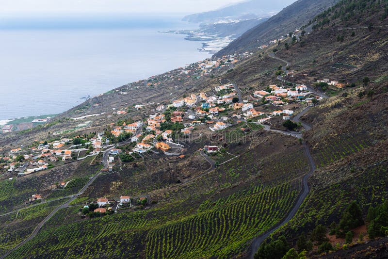 Volcanic landscape in Fuencaliente, La Palma, Canary Islands