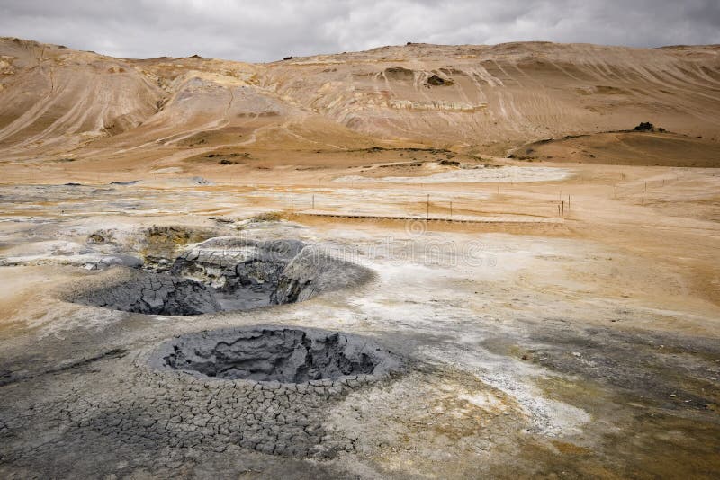 Volcanic landscape in Hverarond, Iceland