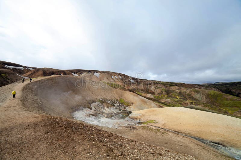 Volcanic Landscape Landmannalaugar Iceland Stock Image Image Of